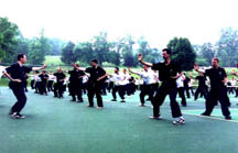Group Qi Gong Practice at Summer Camp