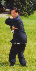 Master Park performing a Kou Bu Stepping Movement